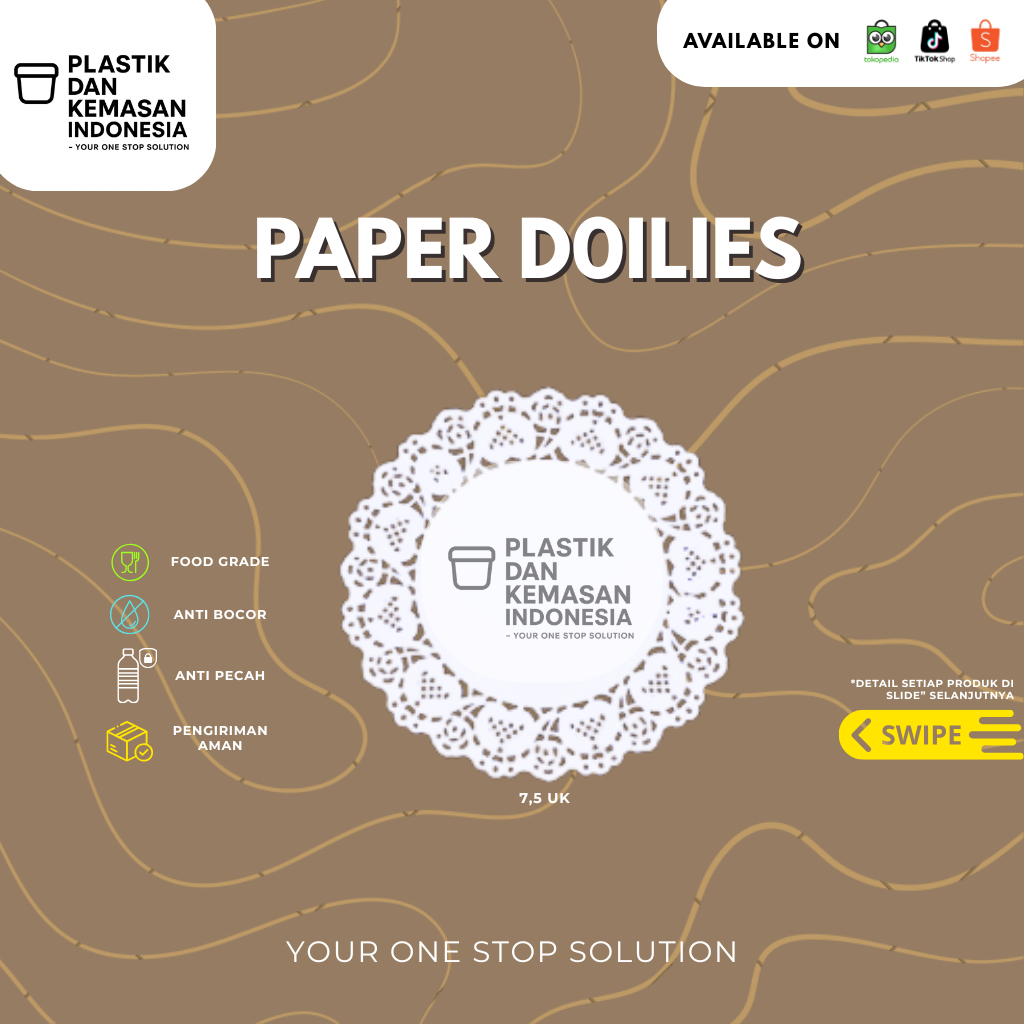 Paper Doilies 7,5 Lk Dan 5,5 Rosa