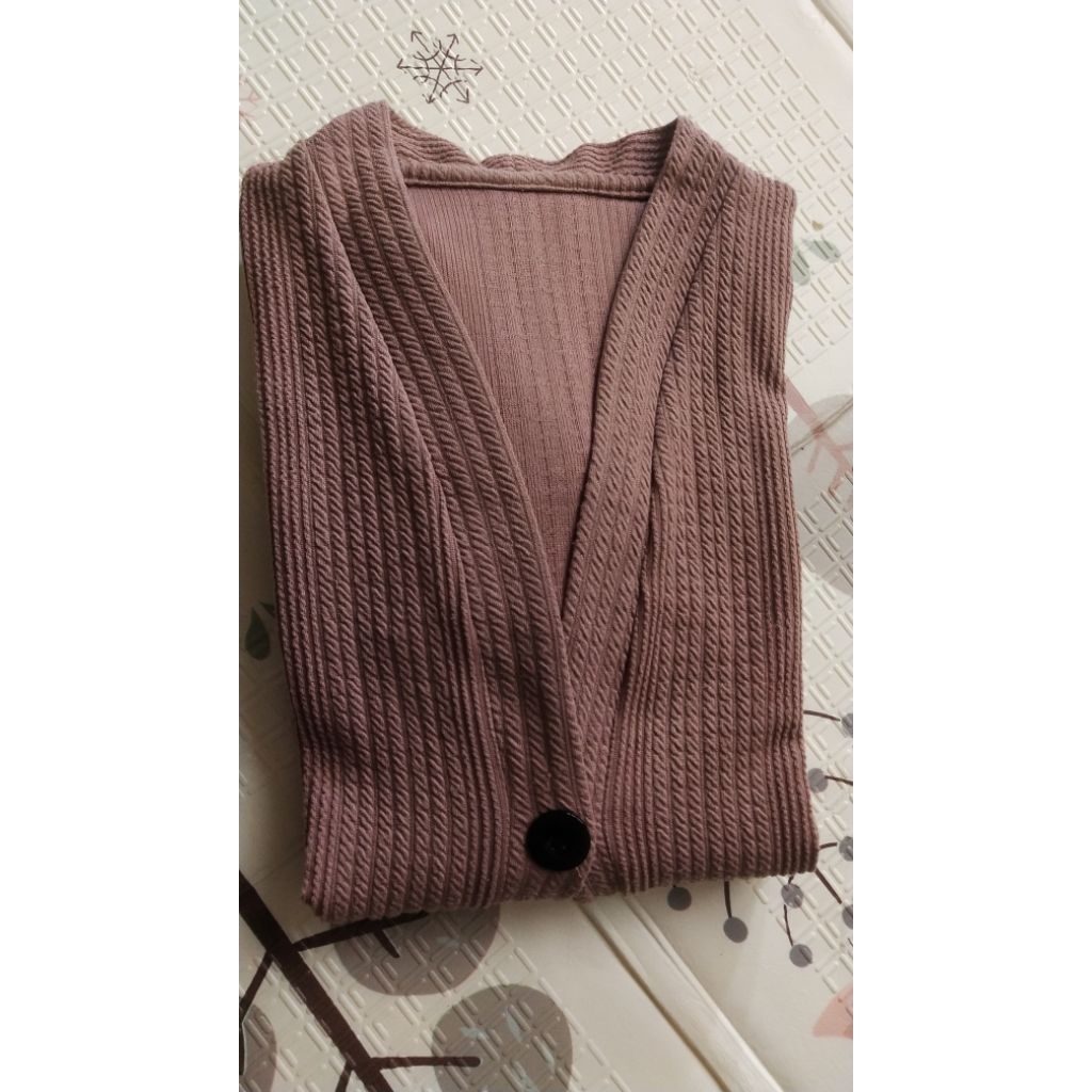 preloved | kardigan rajut panjang (long cardy)