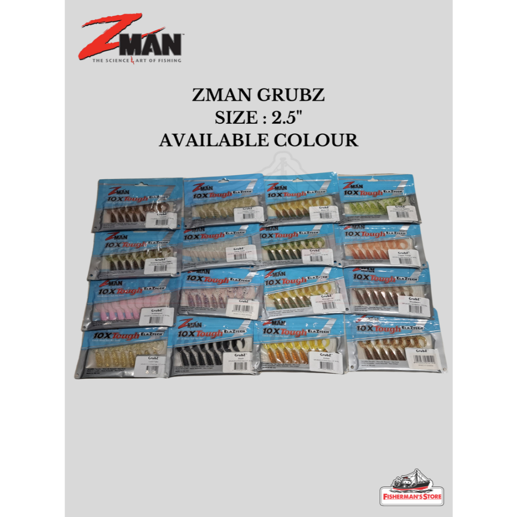 SOFT LURE ZMAN GRUBZ 2" 2.5" ORIGINAL ZMAN SOFT LURE