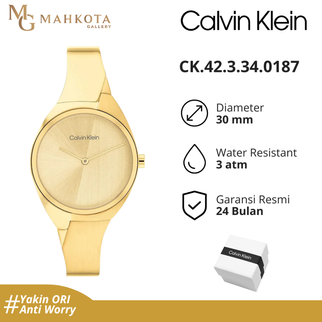 Jam Tangan Wanita Calvin Klein CK.42.3.34.0187 / 25200235  Original Bergaransi Jam Tangan Palembang