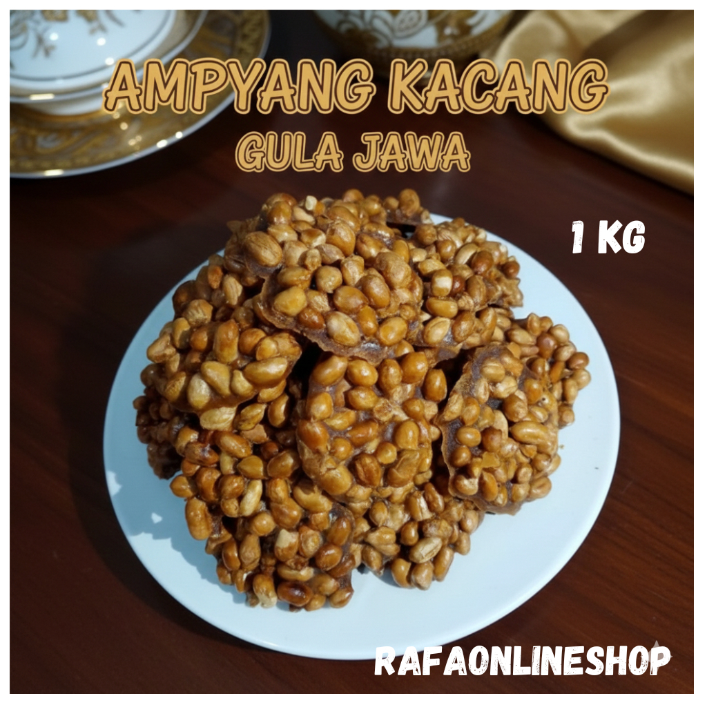 Ampyang Kacang Gula Jawa / Gula Kacang / Ting Ting Kacang Gula Jawa 1000 gram
