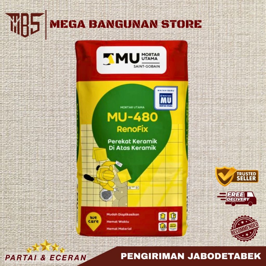 MU 480 MORTAR UTAMA SEMEN PASANG KERAMIK DIATAS KERAMIK