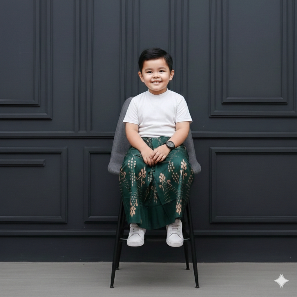 Sarung Instan Anak Usia 2-12 Tahun/Sartan Anak Motif Balimun/Sarung Instan Anak Pinggang Karet