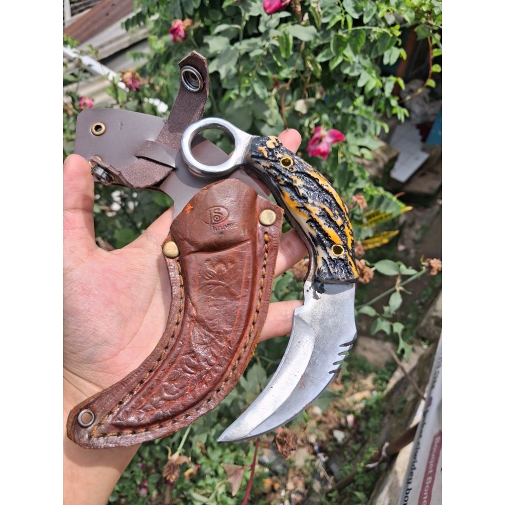 KERAMBIT SILATT FULL TANG RESIN TAJAM