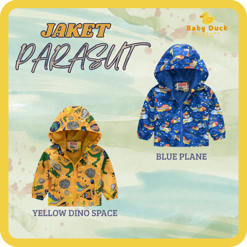 Jaket Parasut Anak Jaket Anak Dinosaurus Jaket Anak Unicorn Jaket Karakter Jaket Anak Anti Air