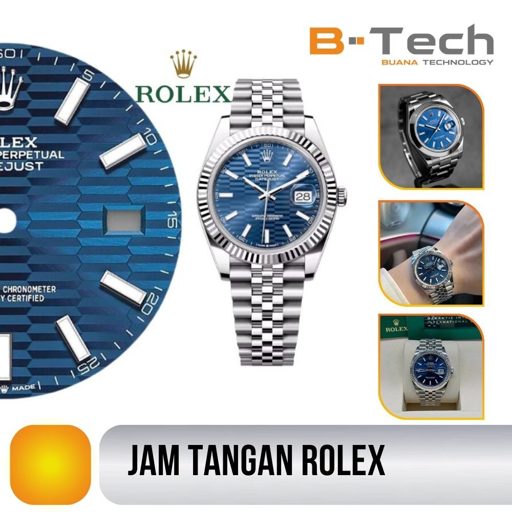 Jam Tangan Rolex Pria Datejust Series Dial 41mm 18K Teflon Gerakan Oystersteel