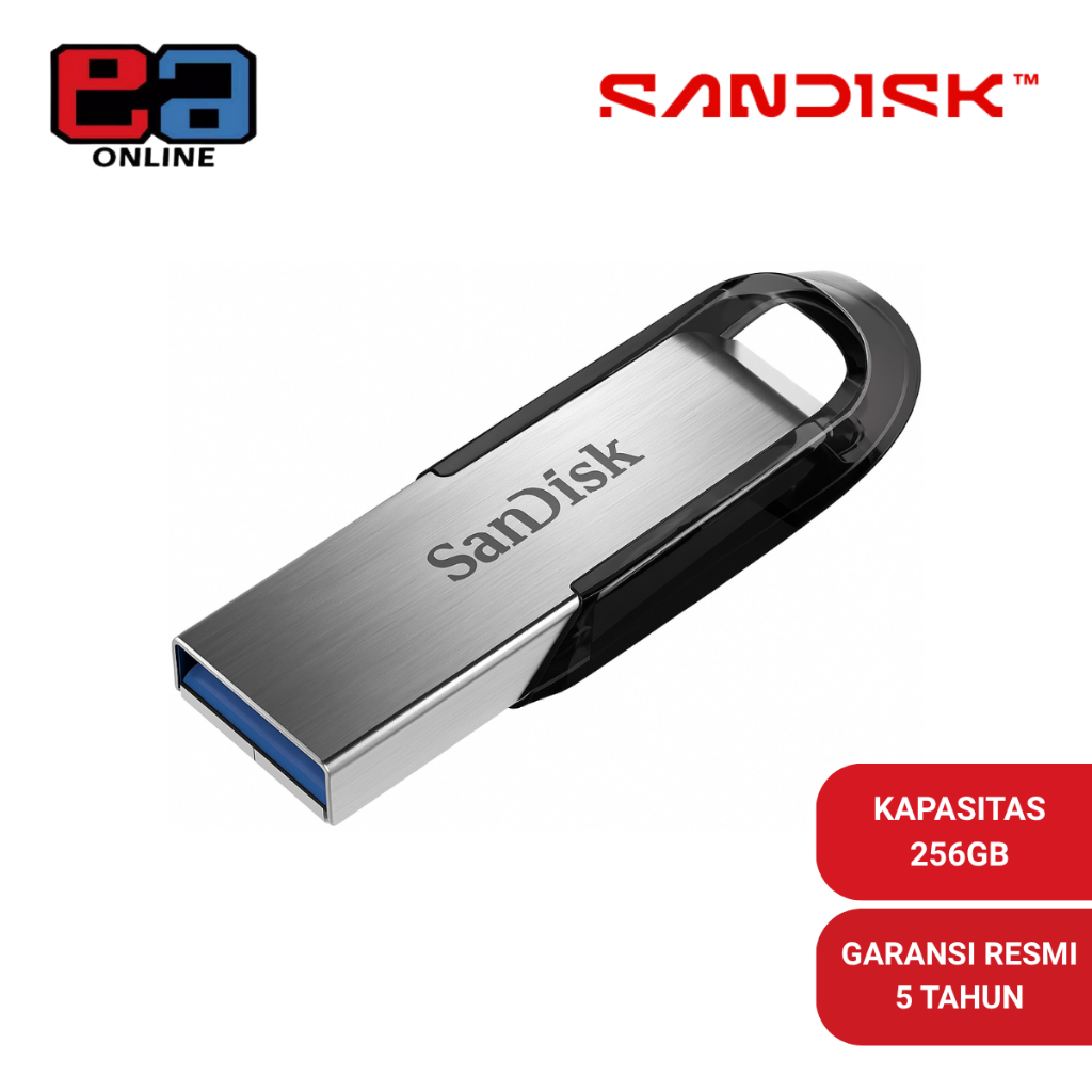 SanDisk Ultra Flair CZ73 USB 3.0 : 256GB - Flashdisk