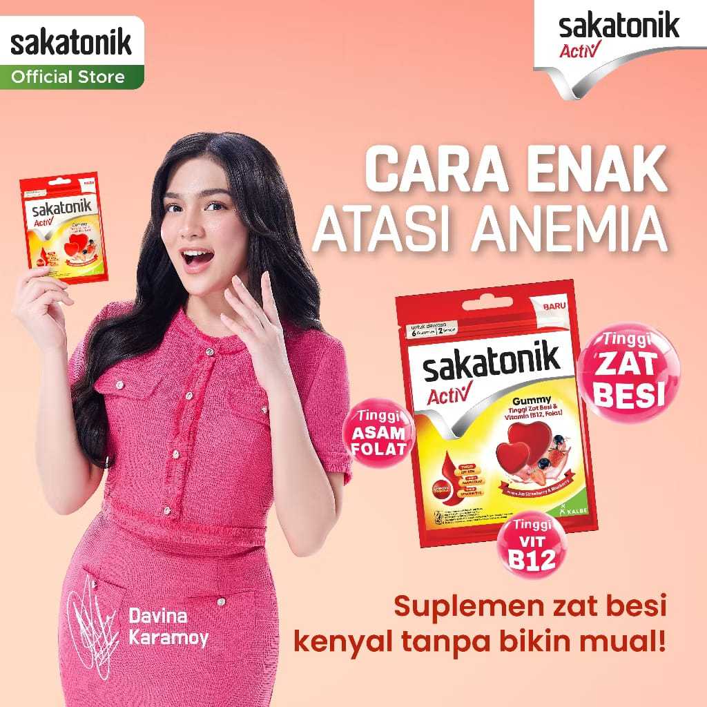 Sakatonik Activ Gummy - Multivitamin Zat Besi