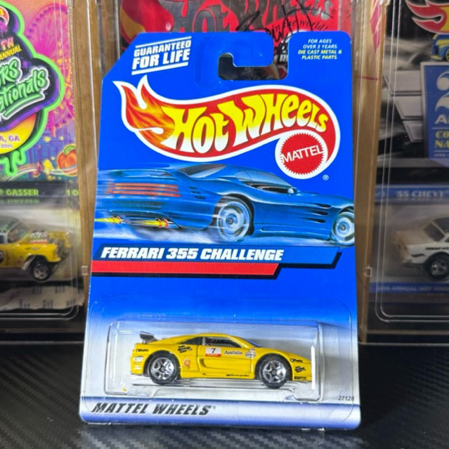 Hot wheels Ferrari 355 Challenge Yellow ©️1999 Mattel