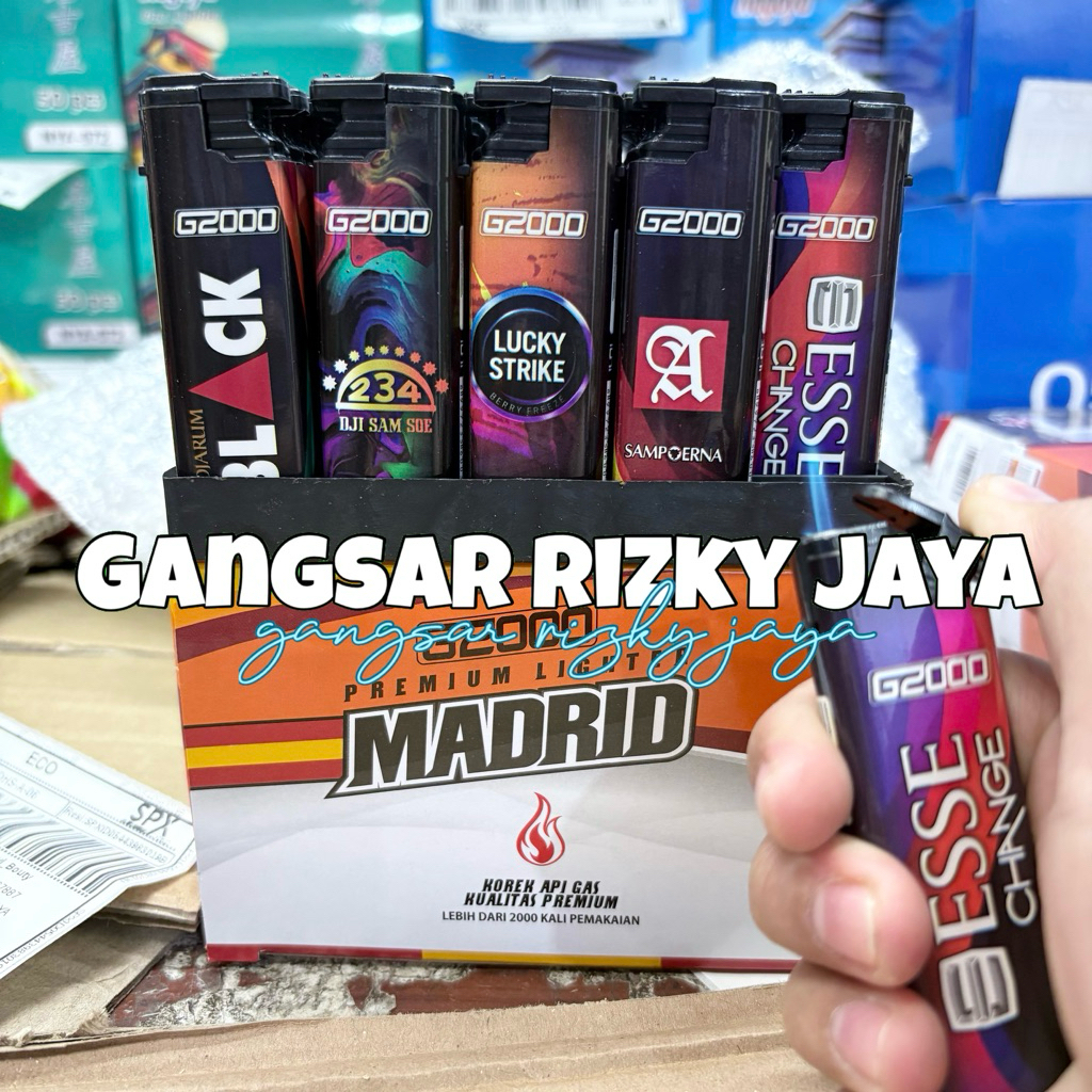 [GIJ] (isi 50pcs) Korek Bara Madrid  baru new RKK (Bara Pink Bisa Isi Ulang)