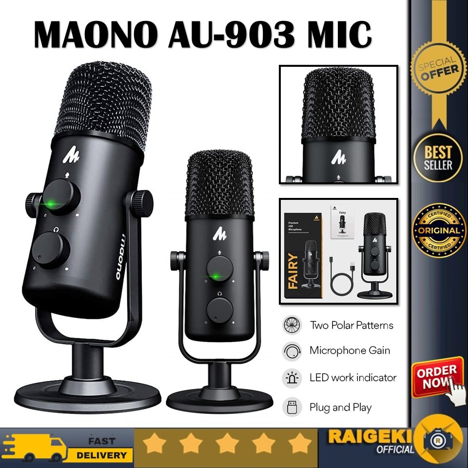 Maono AU-903 Fairy Podcast Microphone