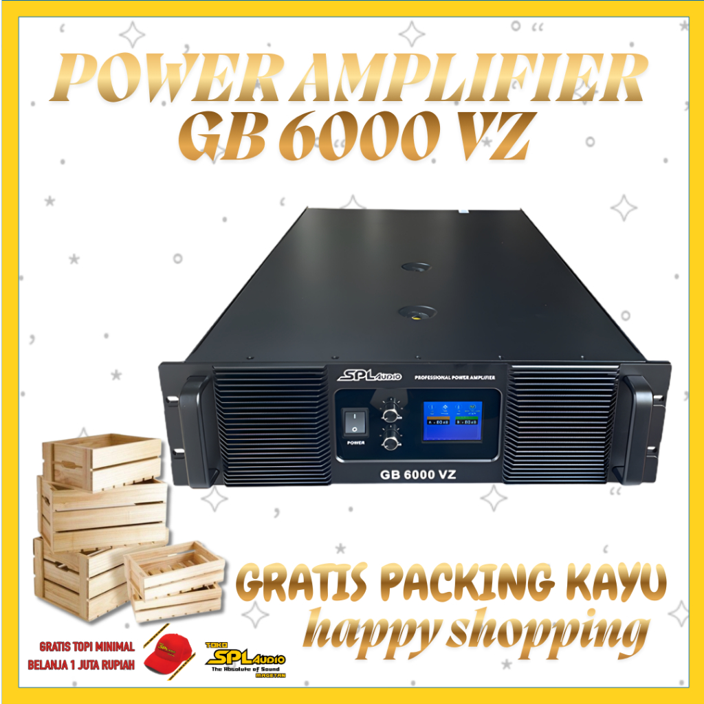 SPL AUDIO PROFESSIONAL POWER AMPLIFIER GB 6000 VZ