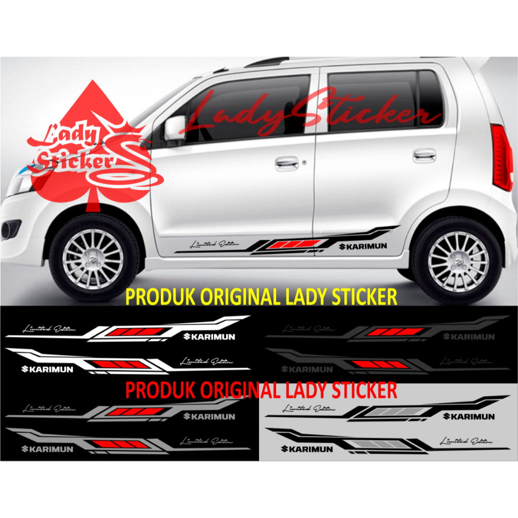 Cutting sticker mobil karimun sticker stiker mobil suzuki karimun