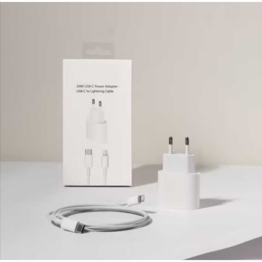 Charger iPhone 14 pro max Casan Kepala iPhone Adaptor + Kabel Charger Type C to Lightning