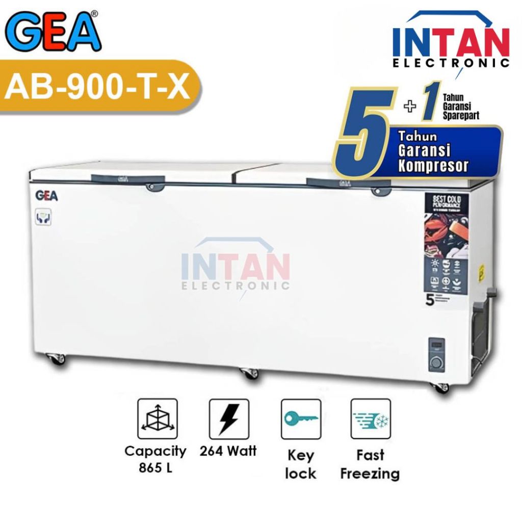 CHEST FREEZER 2 PINTU GEA 865 LITER AB-900TX / FREEZER BOX AB900TX MEDAN