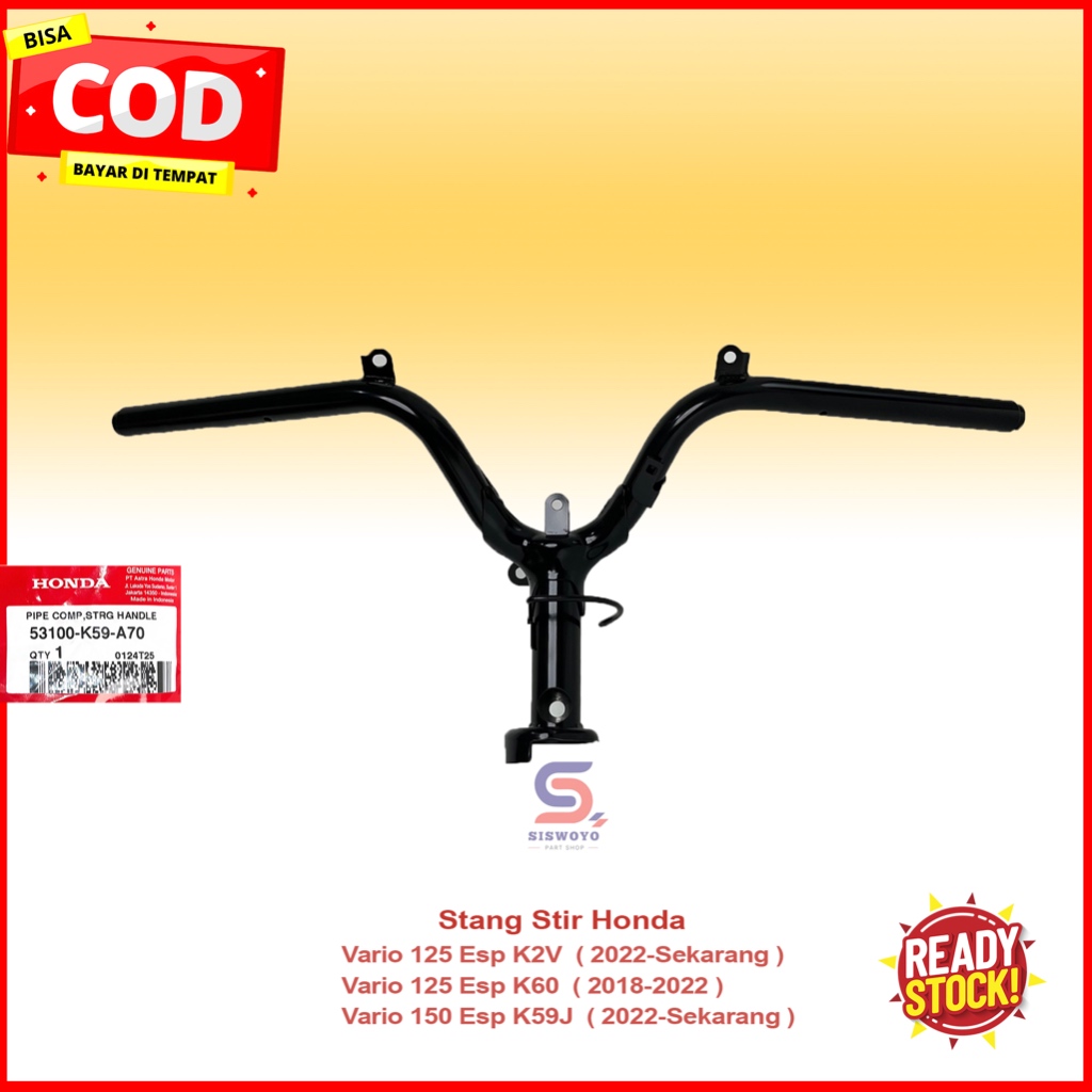 53100K59A70 Stang Stir Honda Vario 150 eSP K59J K60R K2V ORI AHM 53100K59A70