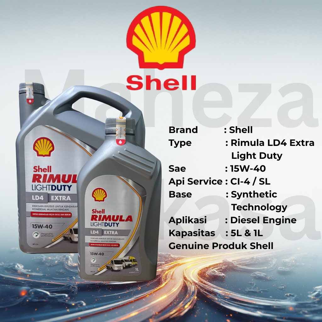 Oli Mesin Diesel Shell Rimula 15W-40 LD4 Original Rimula LD4 Disel