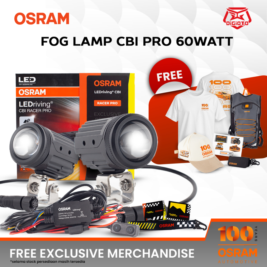 Lampu Tembak Fog Lamp OSRAM CBI Pro BiLed 60watt