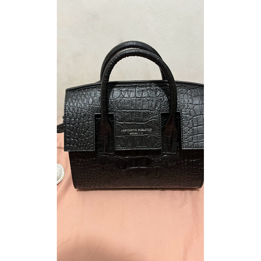 (Brand New In Box) Tas Aesthetic Pleasure mini croco isolation bag