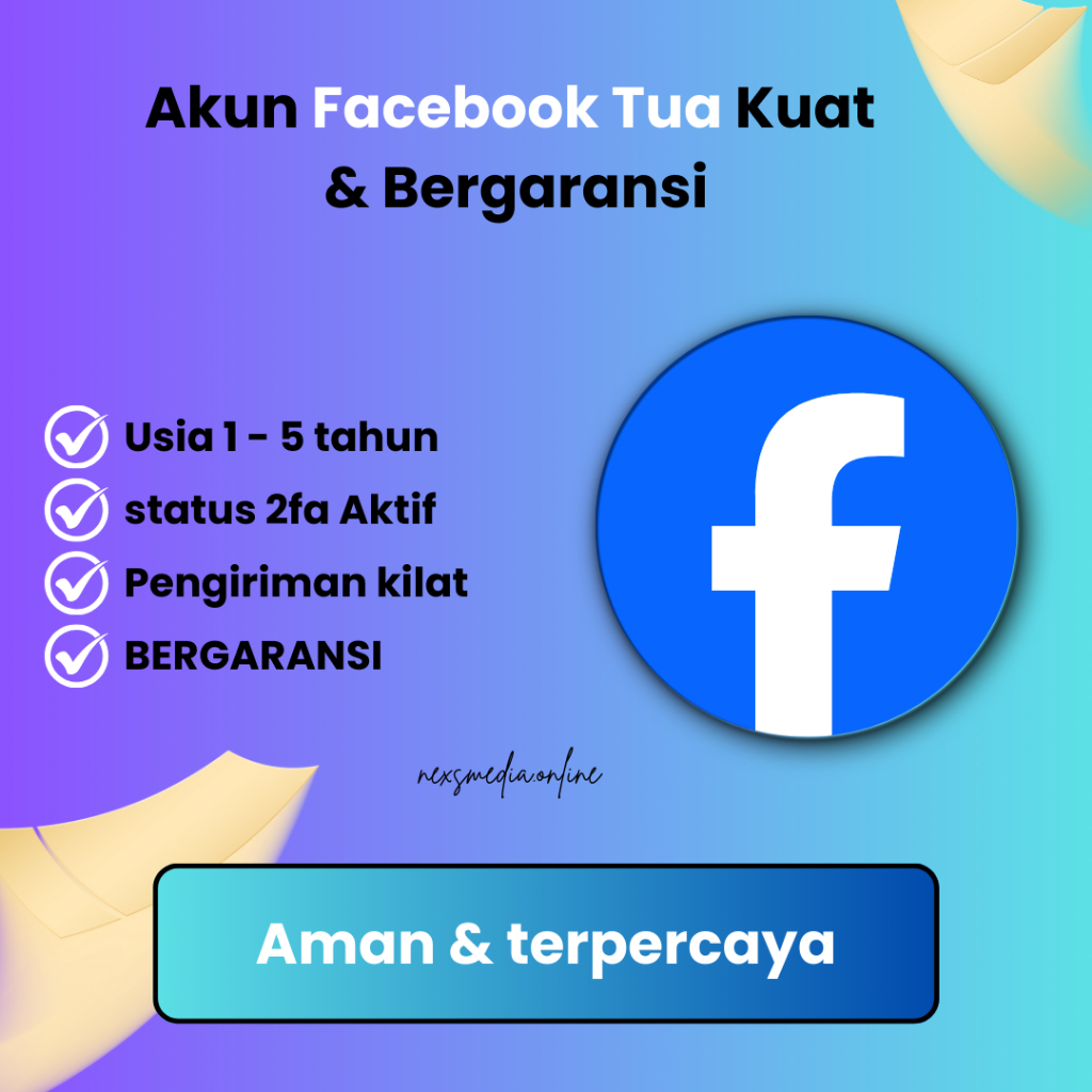 Jual Akun Facebook Tua lama Support Iklan