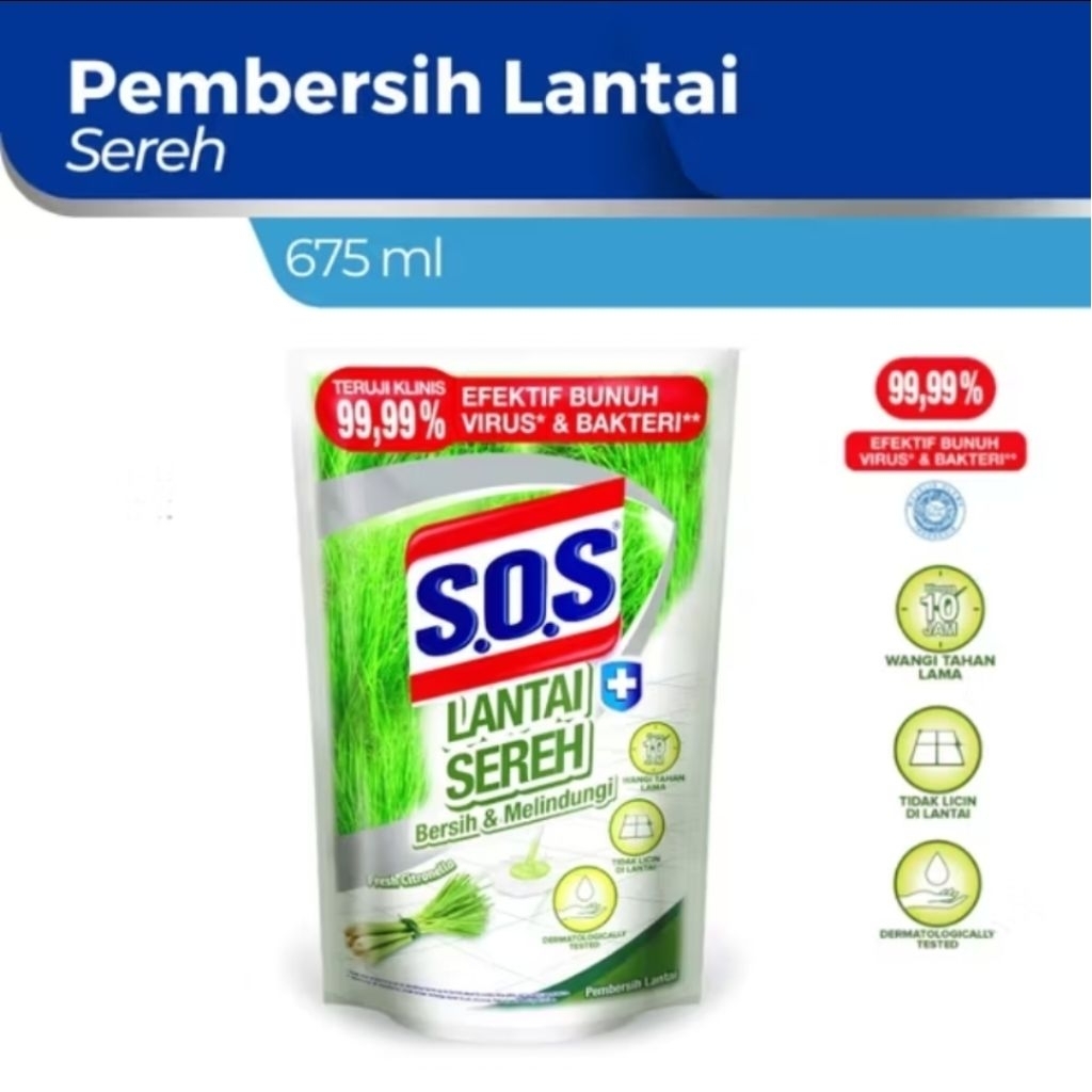 SOS Lantai Sereh 675ml