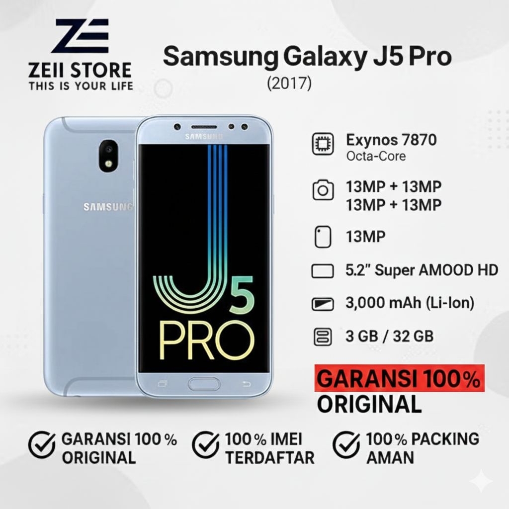 Samsung Galaxy j5 Pro 3/32 Second Resmi Indonesia Murah