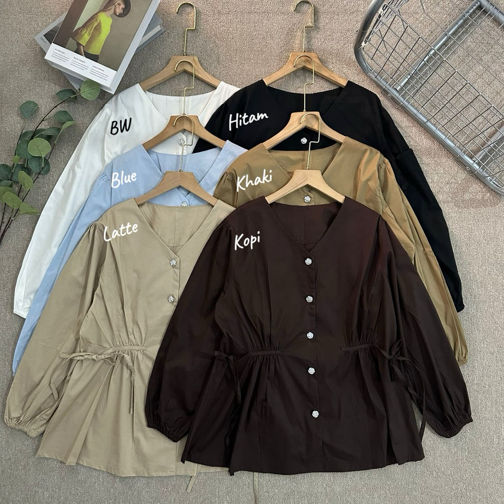 LUNA Blouse Katun Wanita | Atasan Blouse
