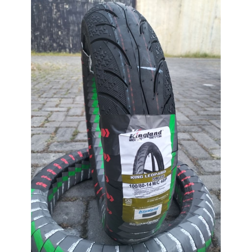 Grosir Ban tubeless 100/80 14  kingland