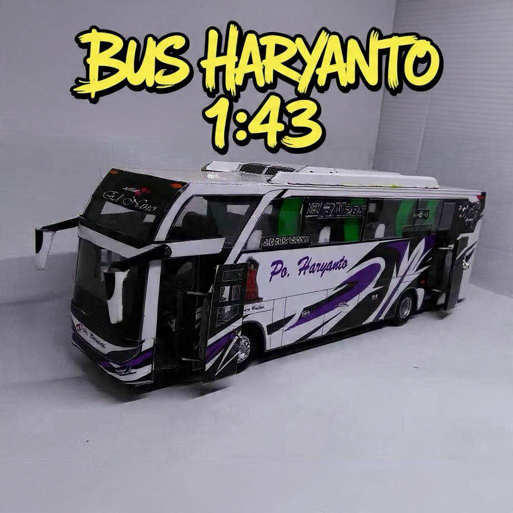 Miniatur bis dan bus banjarnegara haryanto shd miniatur bis banjarnegara