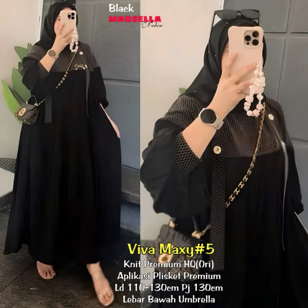 viva maxi dress by marsela gamis knit premium dress rajut oversize dress knit big size gamis jumbo l