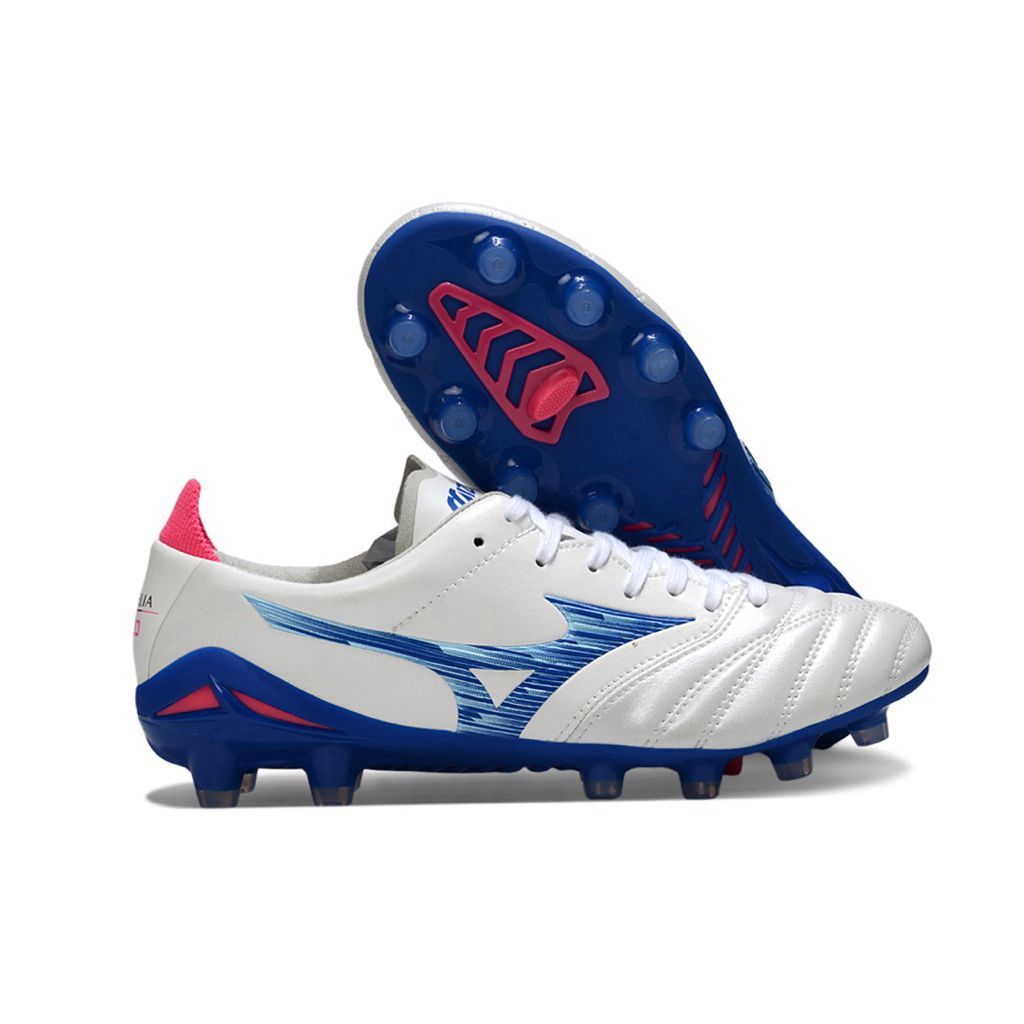 Sepatu Bola Mizuno Morelia 4 Neo White Blue Pink FG