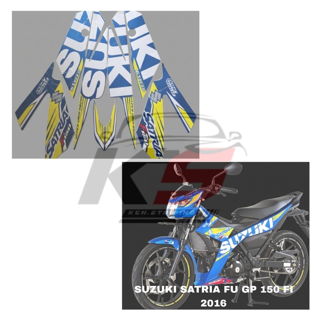 STICKER STRIPING MOTOR SUZUKI SATRIA FU GP 150 FI 2016