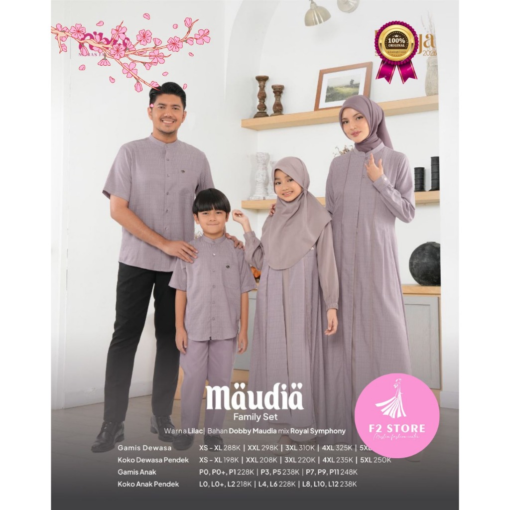 BUSANA MUSLIM RAYYA NIBRAS MAUDIA LILAC