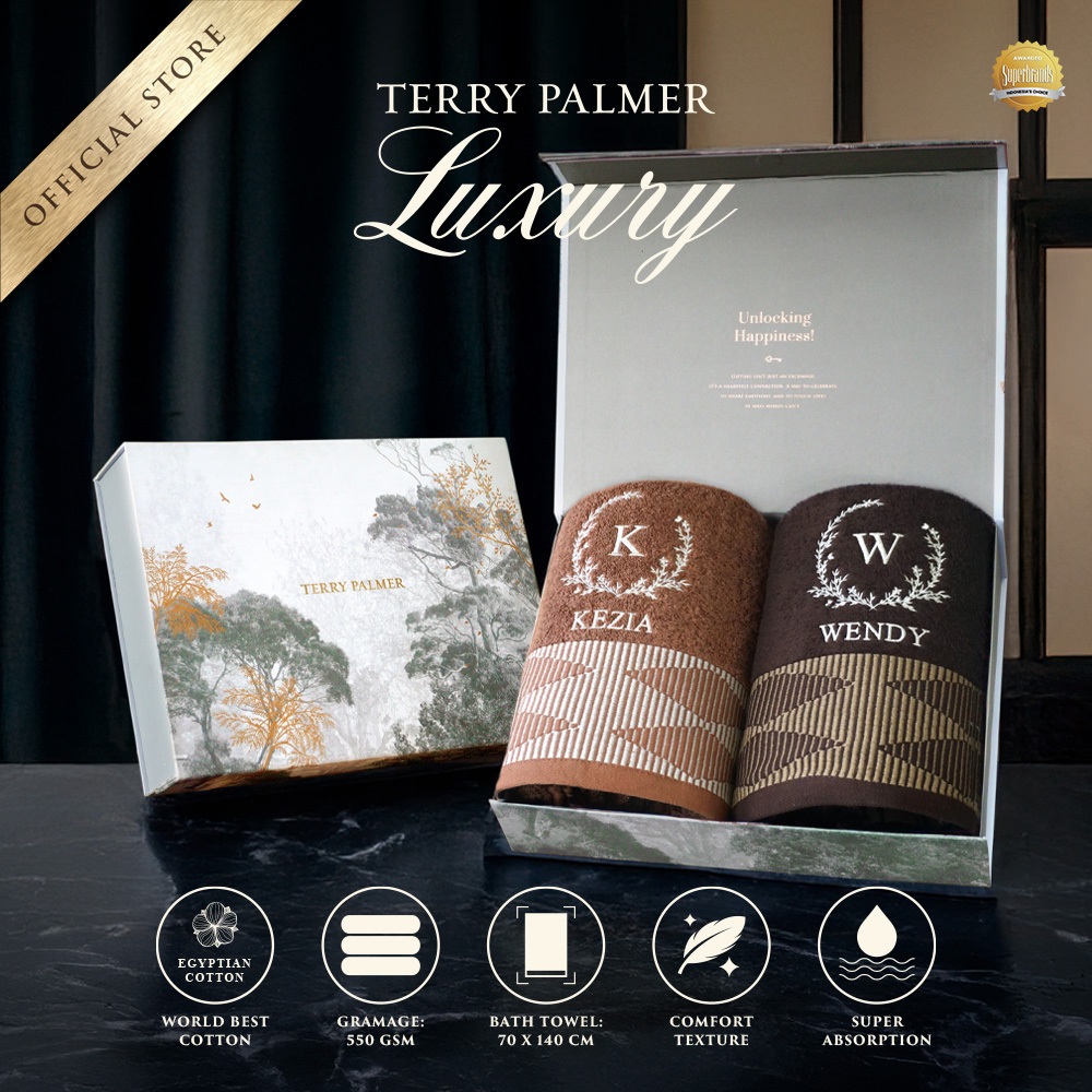 Terry Palmer Luxury - Toraya (Handuk Couple Set) / Handuk Seserahan / Kado Pernikahan / Souvenir / H