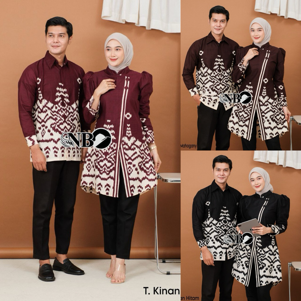 Atasan Tunik Terbaru Baju Batik Wanita Modern Baju Batik Coupel Pasangan Lengan Panjang Modern Kekin