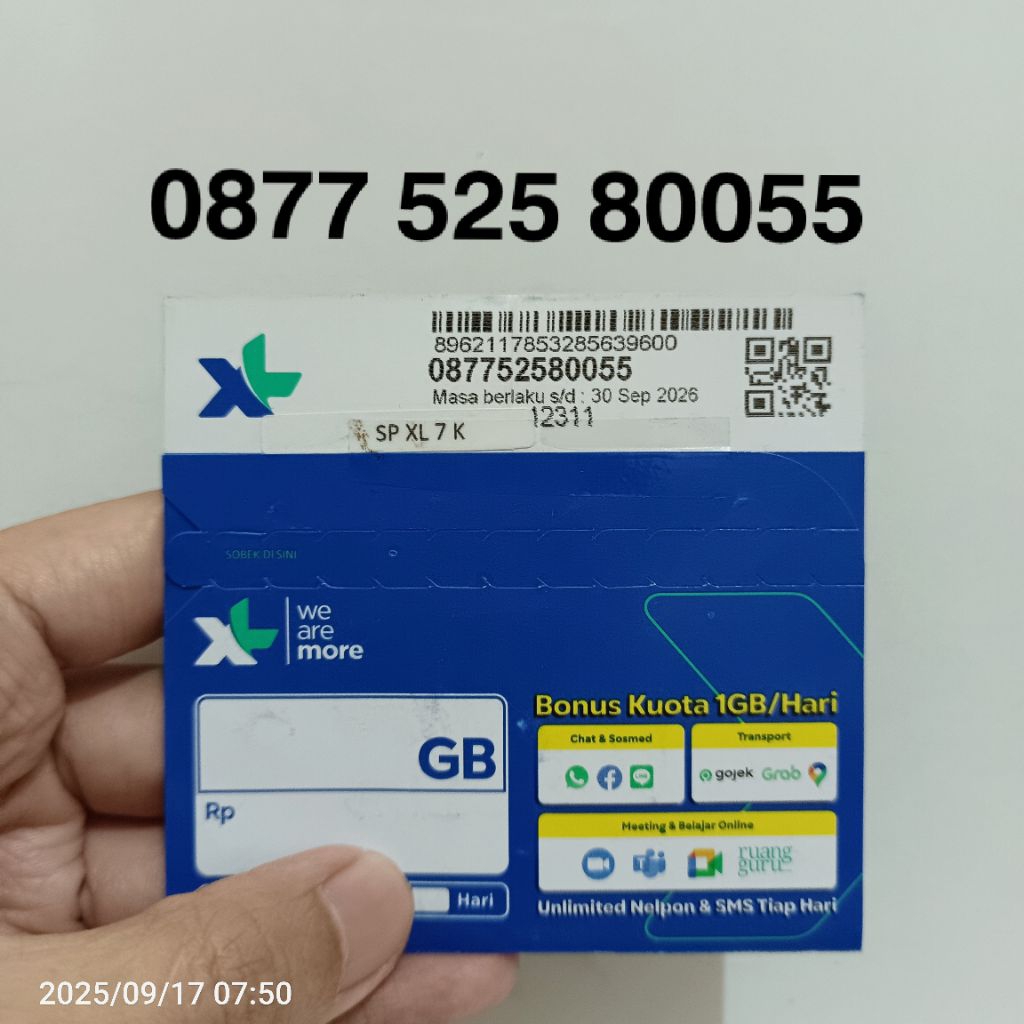 NOMOR CANTIK XL perdana xl