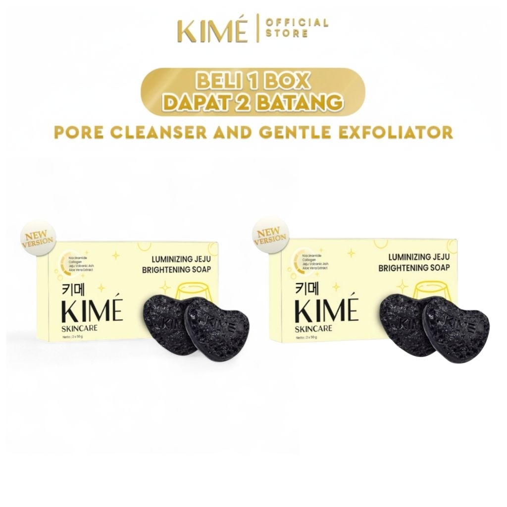 KIME SKINCARE - Jeju Brightening Soap Sabun Batang Isi 2pcs