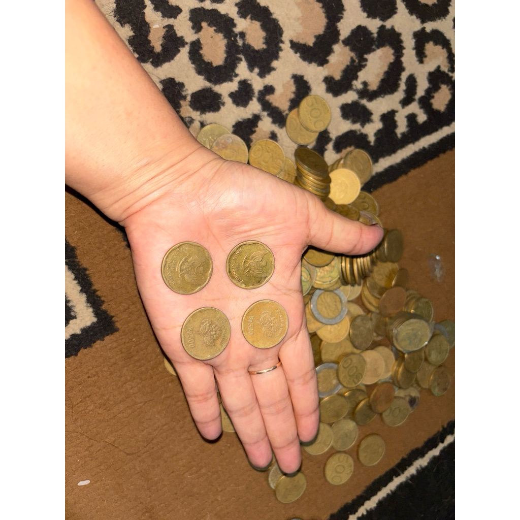 Uang koin 500 Teratai 1991-1992