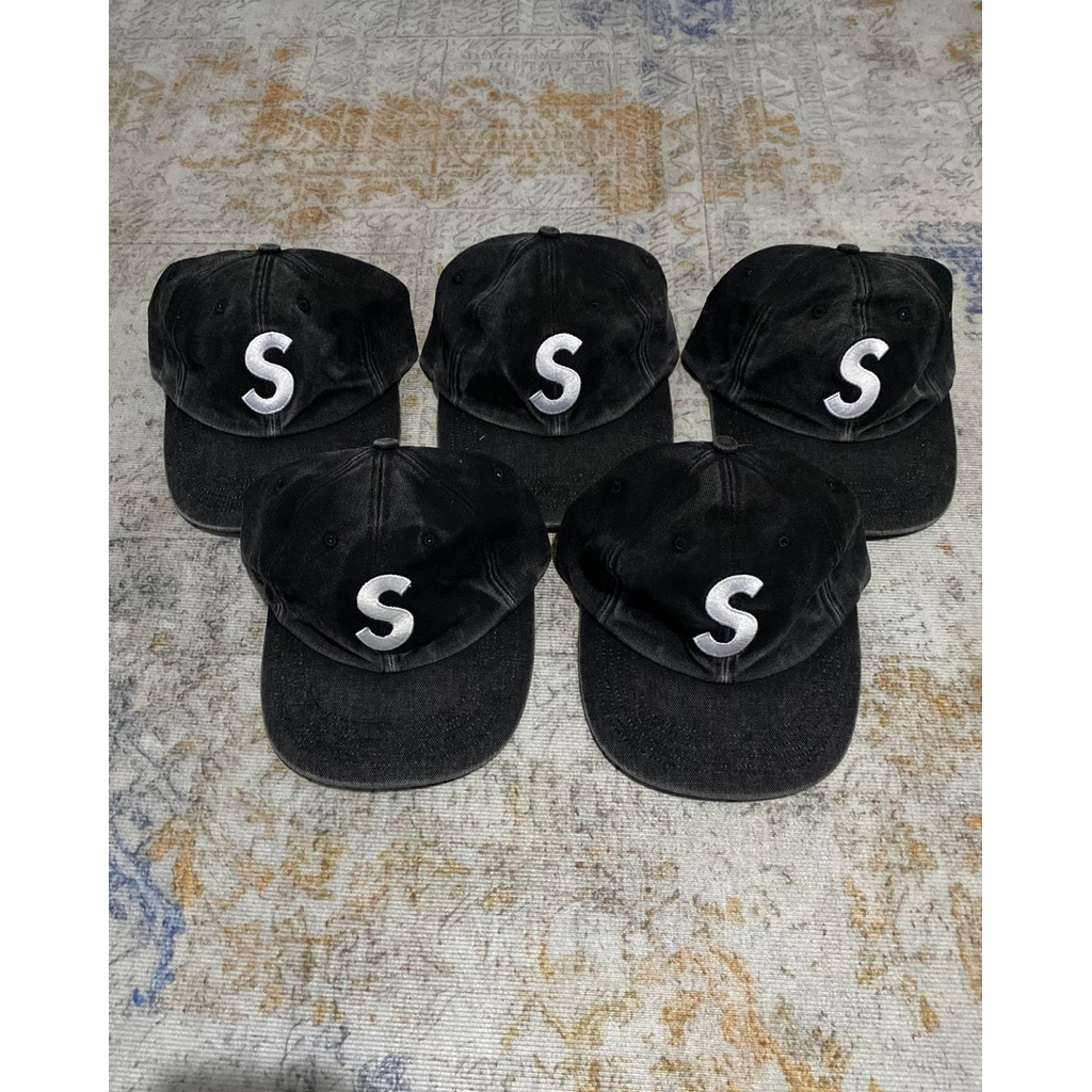 Supreme S logo cap washed