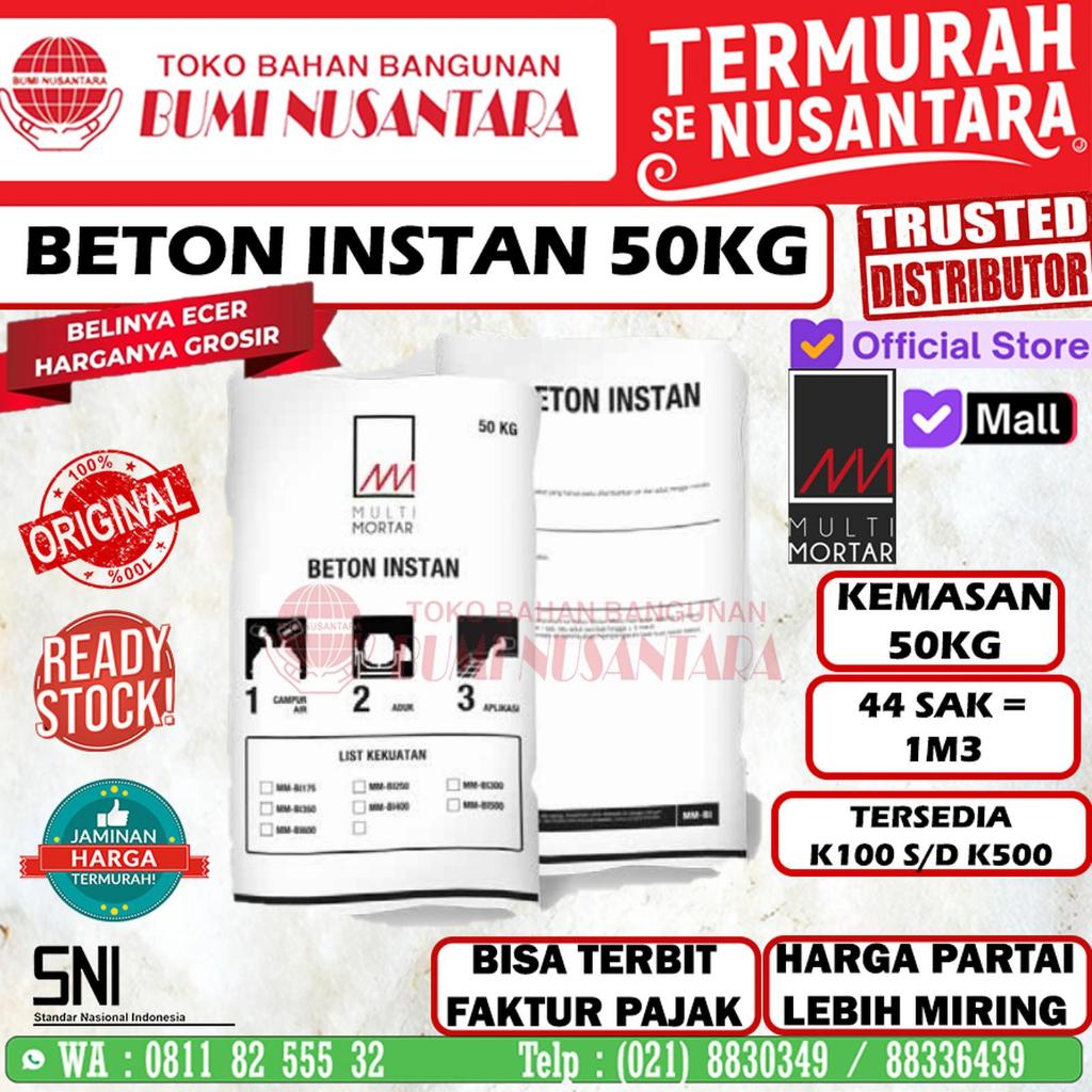 Beton Instan 50kg K350 K400 Multi Mortar Semen Jadi Cement Mix Ready Use