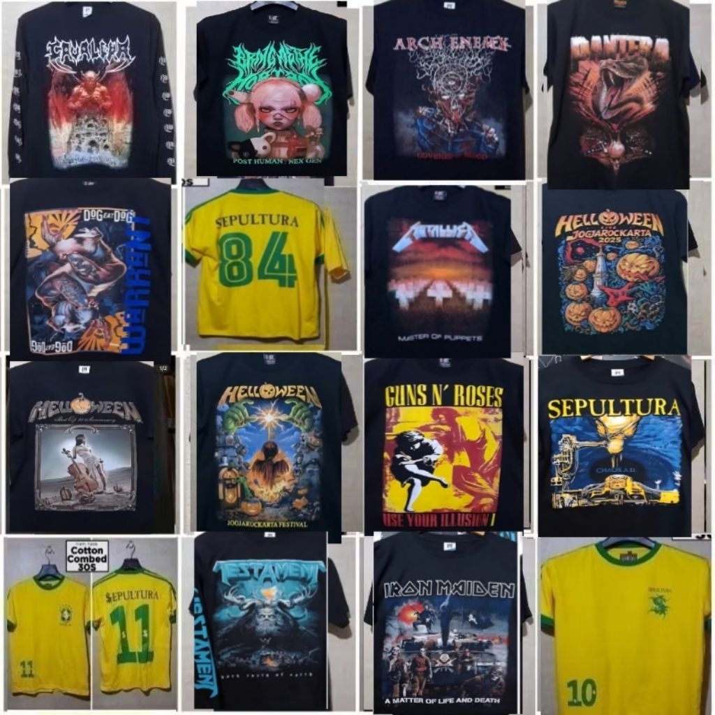 kaos band METALLICA/OBITUARY/VITAL REMAINS