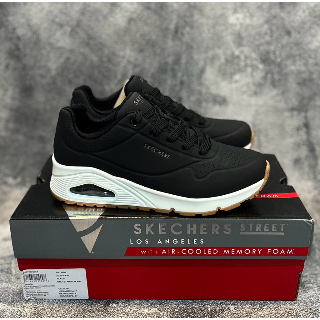 BEST SELLER!!! Skechers Tres Air Uno Glit Airy Lt.Pink Women's Shoes Original 177411LTPK