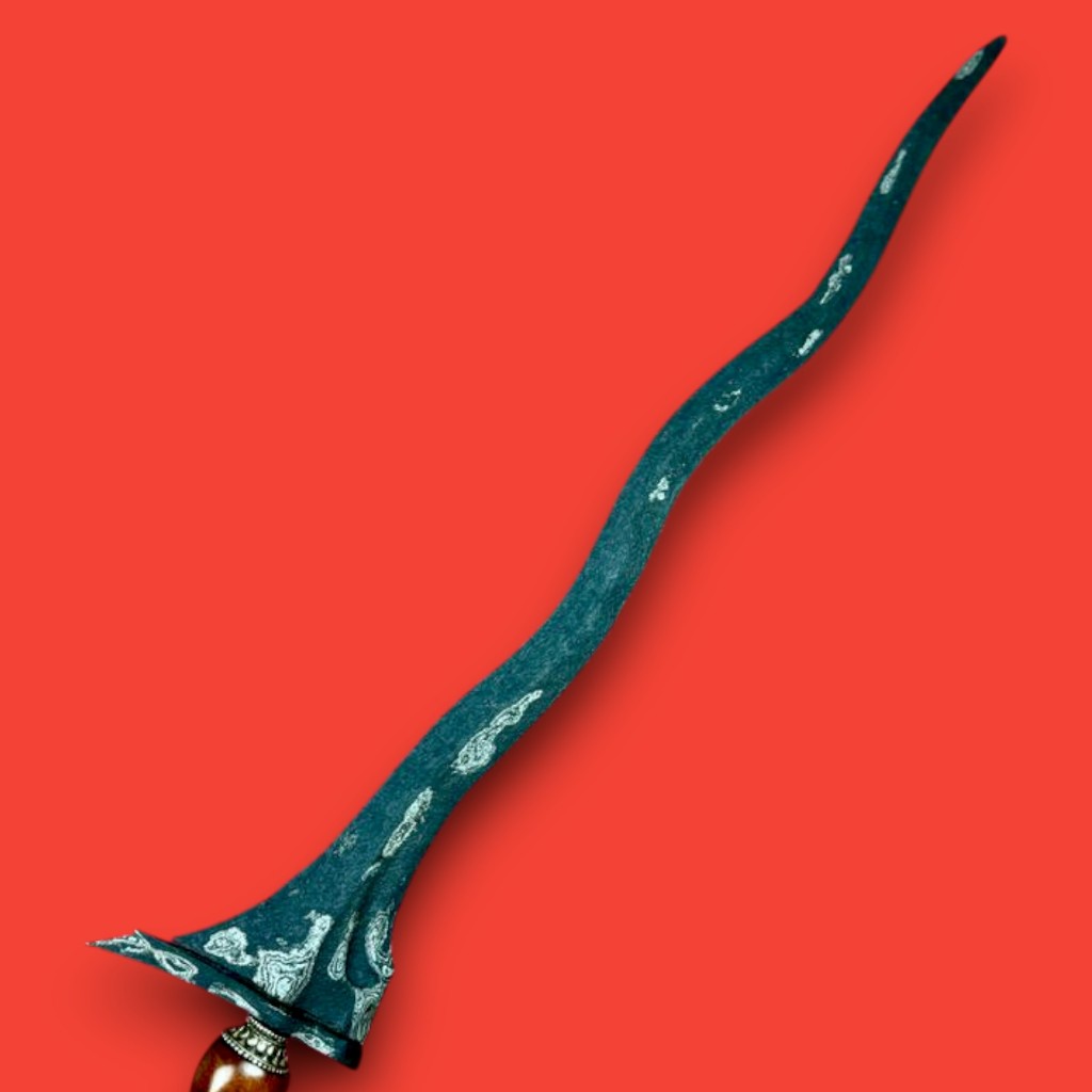 Keris Bakung Luk 5 Pamor Wos Wutah Ceprit Tangguh Pajang Mataram