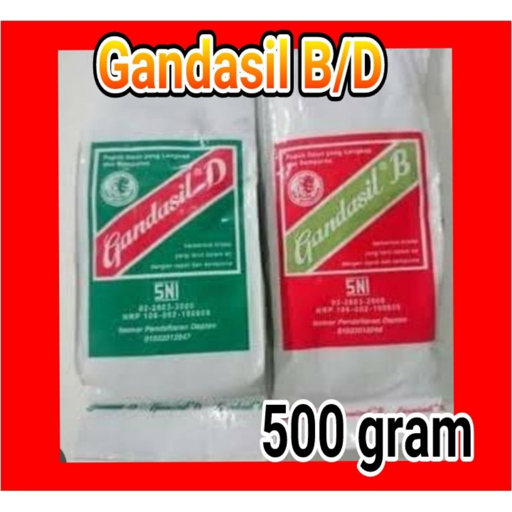 Pupuk Daun pupuk buah GANDASIL B GANDASIL D 500 gram Original
