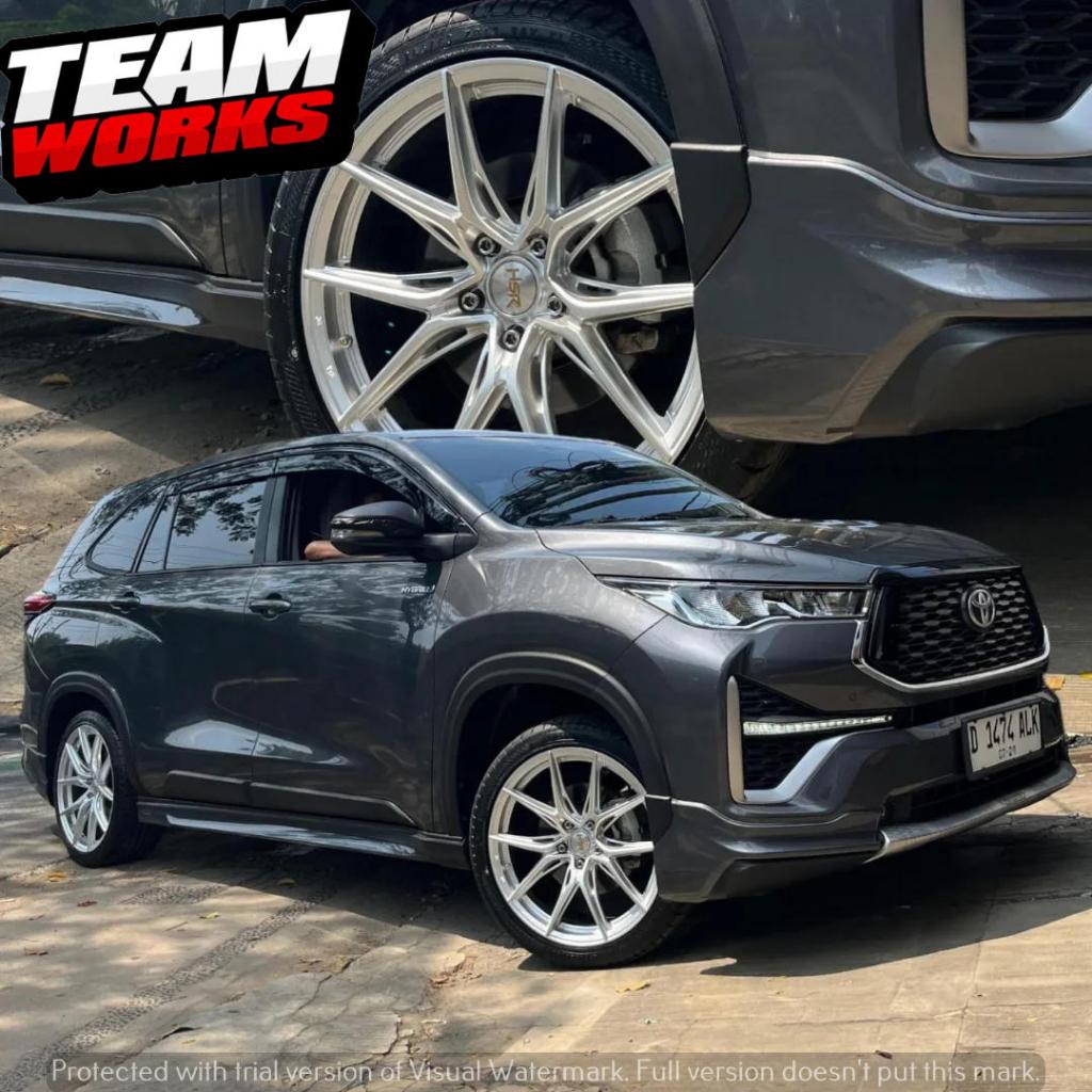 VELG MOBIL RING19 BUAT INNOVA ALPHARD IMPREZA PELK HSR WURZBURG F1 RING 19 LEBAR 85 ET40 HYPER SILVE