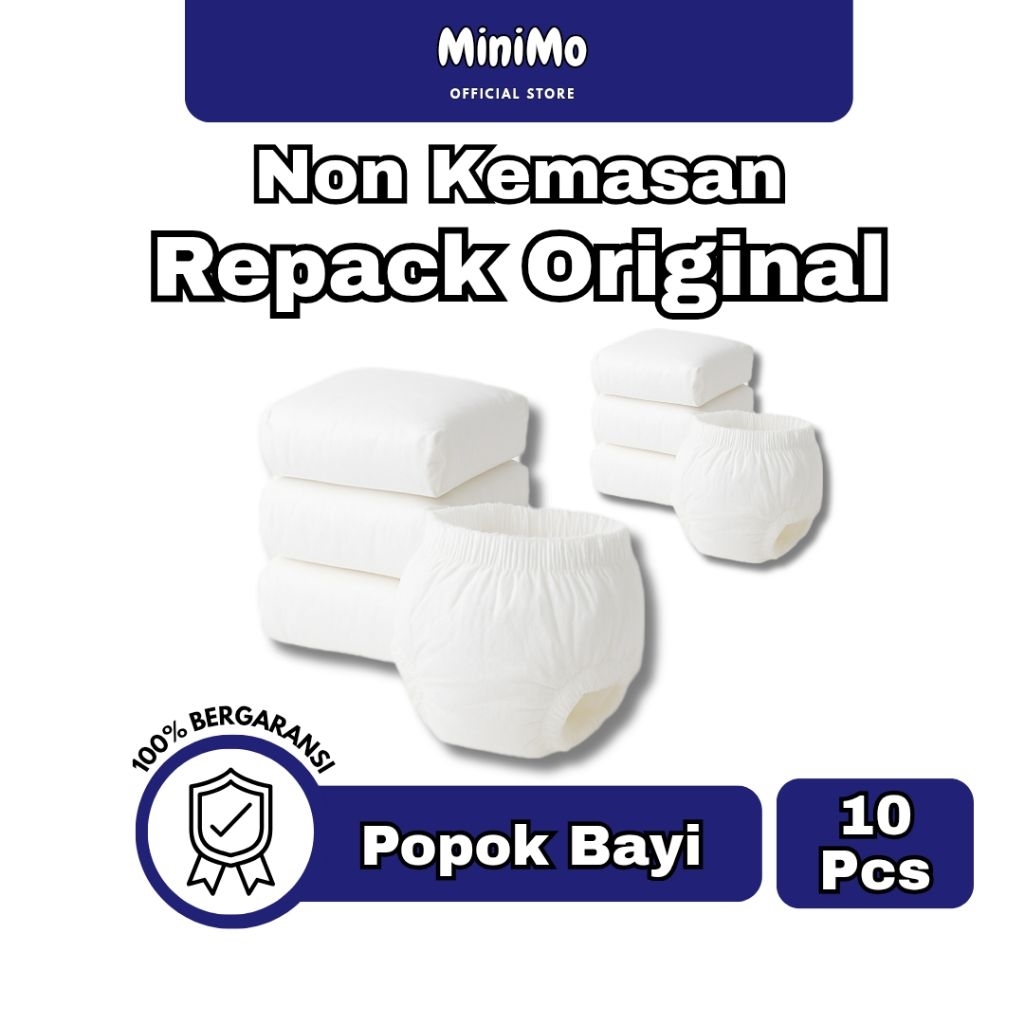 Popok Bayi Celana Pampers Repack Original ISI 10 Pcs | NBS-XL Pampers Non Kemasan