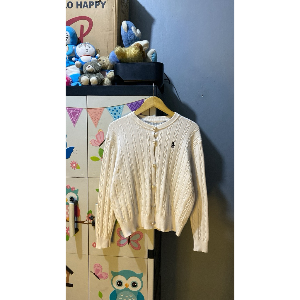 CARDIGAN KEPANG POLO WHITE