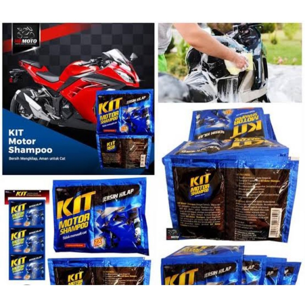 KIT SHAMPOO MOTOR SACHET