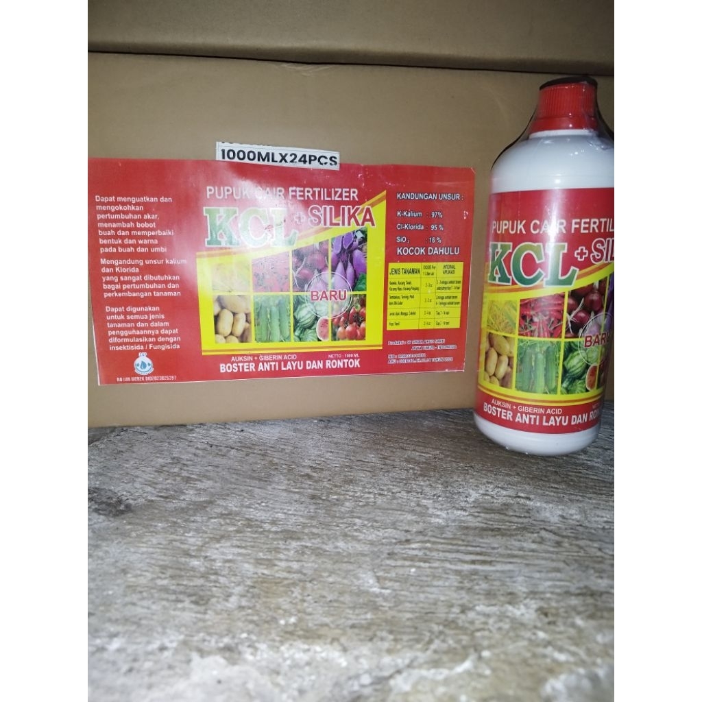 KCL + SILIKA Cair 1 Liter - Pupuk Kalium + Silika Anti Layu Rontok Original