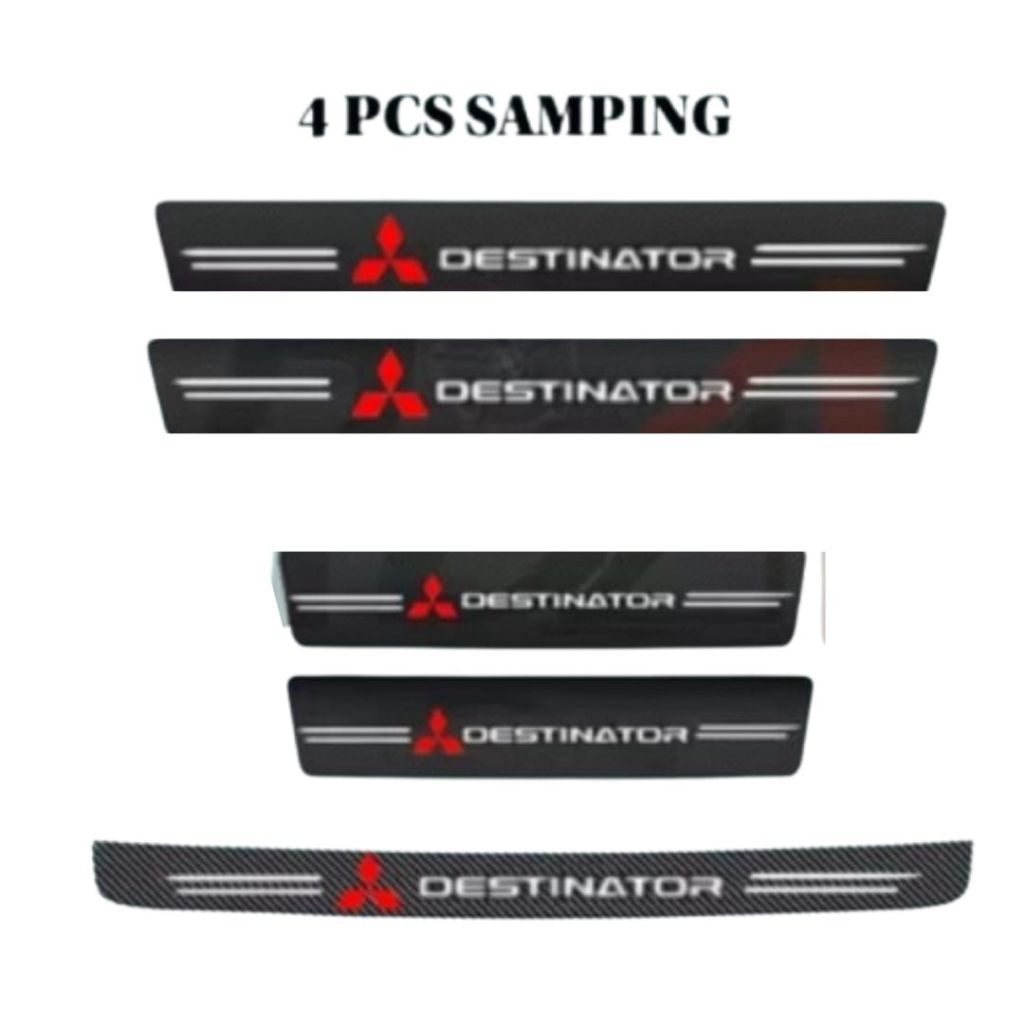 Stiker Car / Stiker Pelindung Pijakan Pintu Samping Mitsubishi Destinator